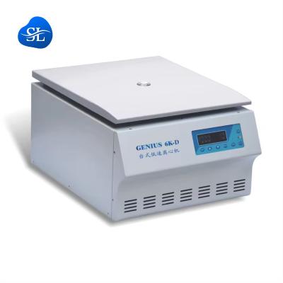 China 6000rpm Desktop Low-Speed Large-Capacity Centrifuge for Blood Plasma Solid Separation for sale