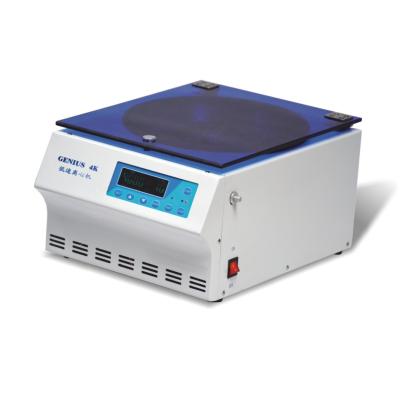 China Small Low Speed 4000rpm Plasma Centrifuge for Cosmetics Laboratory and Medical Testing for sale