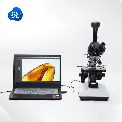 China Microscópio Triocular Profissional de Magnificação de 1600x para HD Médico e Laboratório à venda