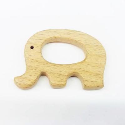 China Eco Friendly Baby Teether Beech Wood For Wooden Baby Teether Animal Shaped Teeth Play for sale