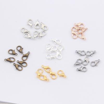 China Jewelry Making 10/12/14/16/18mm Alloy Stainless Steel Clasp Lobster DIY Bracelet Necklace Chain Jewelry Accessories Lobster Tail Chain Clasp for sale