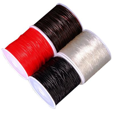 China Jewelry Making 100M/Roll Clear Round Crystal DIY Plastic Stretch Tie Elastic Line Beads For Jewelry Making Supply Thread String Thread for sale