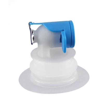 China Non Spill Blue Pull Top Faucet For Bag-in-Box Package Food Grade PP Valve Closure For Water Bladder for sale