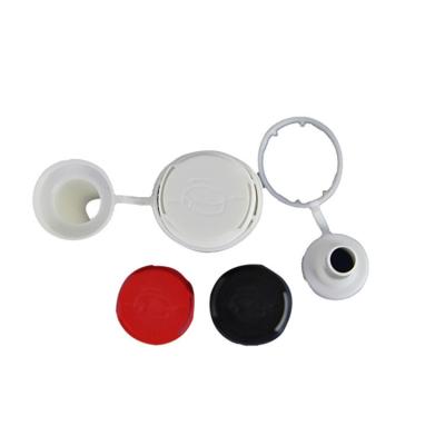 China Non Spill Plastic Bottle Cap With Lid For Gasoline Metal Can Packaging for sale