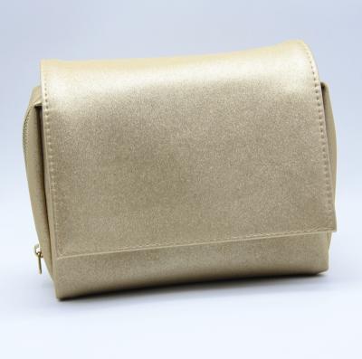 China Portable Whole Cosmetic Pouch PU Cosmetic Pouch PVC Bag Gold Glitter PU Cosmetic Bag Selling Cosmetic Bag for sale