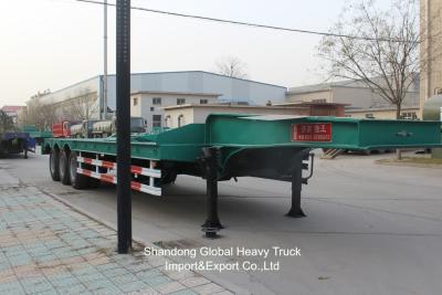 China China Manufacture New 3 Axle 20FT 40FT Container Trailer Flatbed Truck Trailer for sale