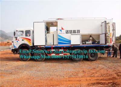 China Schwerer Bergbau, der Ausrüstung ANFO-Emulsions-LKW mit Fahrgestellen HOWO 8x4 zerquetscht zu verkaufen