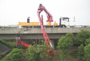 China Euro 5 Special Purpose Truck , 18m Bridge Inspection Vehicle Bucket Type HZZ5311JQJJF With FAW 8x4 Chassis for sale