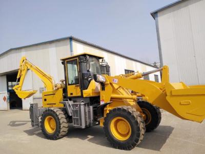 China Multi Functional  0.7m3 55KW 4x4 Backhoe Loader for sale