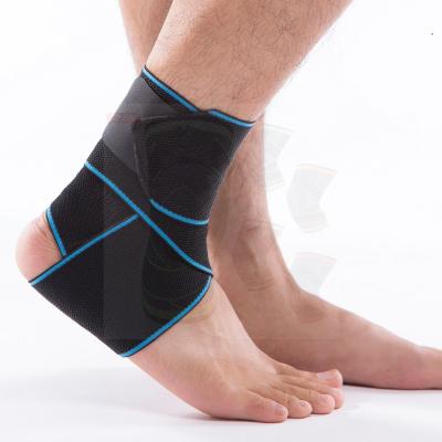 China Large Elasticity 8911Anti Sprain Protective Basketball Anti Slip Running Fixed Wrapping Elastic And Breathable Sports Ankle Support Ankle Support for sale