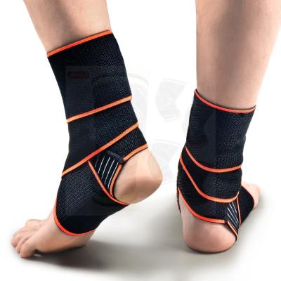 China Large Elasticity Anti Sprain Protective Basketball Running Bandage Anti Slip Ankle Wraps Elastic And Breathable Sports Ankle Support Fixed for sale