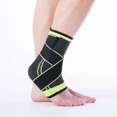 China 3D Woven Adjustable Breathable Compressed Frame Ankle Guard Ankle Support for Running and Walking for sale