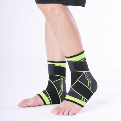 China Factory Adjustable Export Ankle Support Nylon Material Brace For Sports Ankle Protection for sale