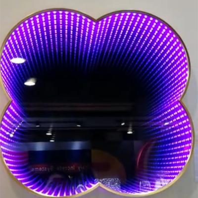 China 3D LED Infinity Mirror Tunnel Lighted Custom Magic Decorative Mirror For Bar for sale