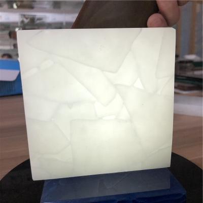 China Special High Transmittance Modern Design Tinted Artificial Jade Glass / Krystal Stone Glasses For Countertop for sale