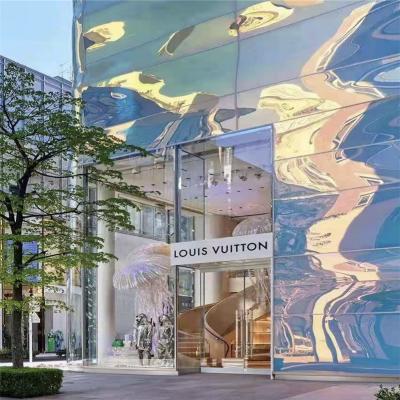 China Contemporary 8mm Dichroicc Customized Ultra Clear Glass / Shine Color Glass For Indoor And Outdoor Architectural Decoration for sale