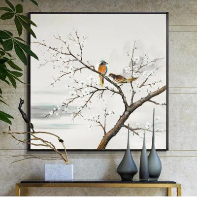 China Wholesale Traditional Hand Painted Canvas Wall Art Painting Pictures Frame For Living Room for sale