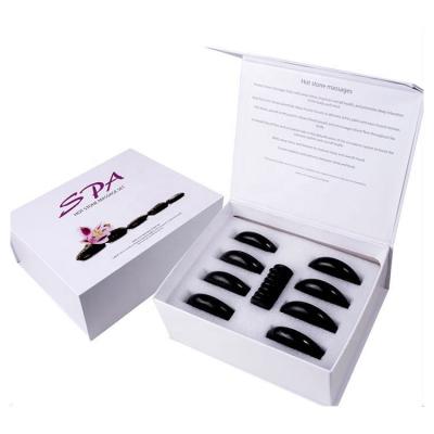 China Professional Body Massage Hot Stone Massager Kit For Beauty Salon Body Care Massage Stone 16pcs Set for sale