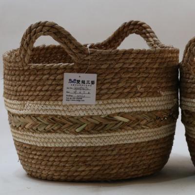 China Stocked can be combined with other products laundry basket portable folding woven storage basket for sale