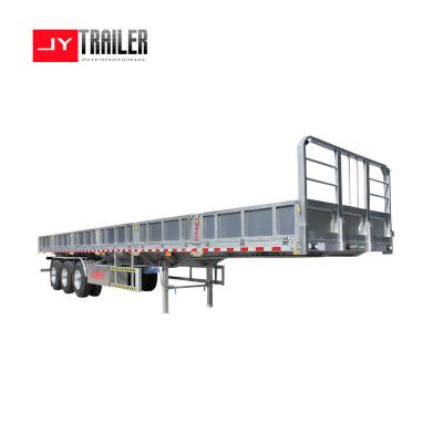 China Chinese Factory High Quality 3 Axles Steel Semi Trailer Side Wall Trailer for sale