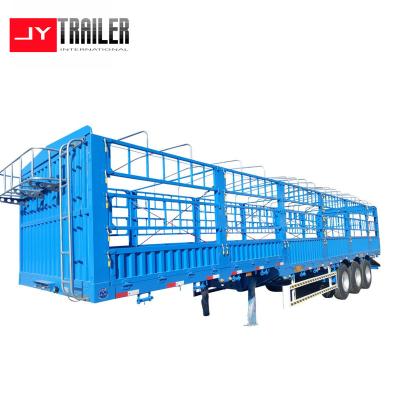 China High Quality Bulk Barrier Truck 13000X2500X4000 (mm) Transport Cargo Stake Semi Trailer Barrier Semi Trailer 3axles for sale