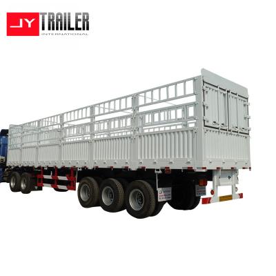 China Chinese T700/Q345 13000X2500X4000 (mm) Stake Semi Trailer Animal Transport Semi Trailers Factory Steel Semi Trailer for sale