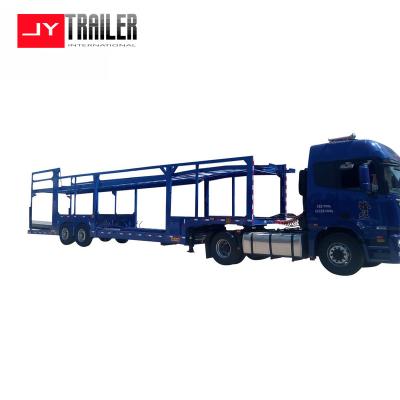 China Steel Double Line Braking Performance 3 Axles High Performance Car Carrier Trailer Vehicle Transport Semi Trailer for sale