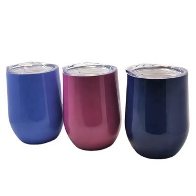 China Custom Wholesale 12OZ Logo Gift Travel Stainless Steel Double Wall Vacuum Flask Thermos Cup Wine Tumbler PORTABLE BUSINESS for sale