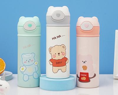 China Wholesale 320ML PORTABLE Double Wall Vacuum Insulated Stainless Steel Water Bottle Kids Cartoon Water Bottle for sale