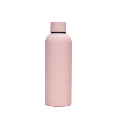 China Factory Direct Supply PORTABLE 500ml Sports 304 Stainless Steel Outdoor Frosted Portable Drink Water Bottle for sale