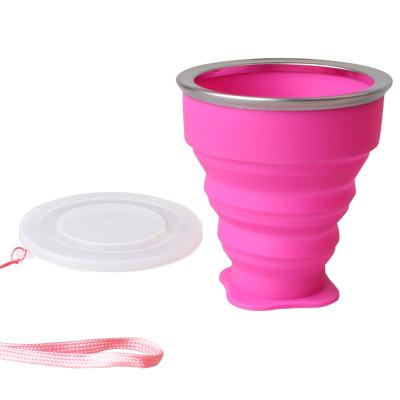 China Foldable cup stored Silicone bottle folding of the wholesale BPA Cup BPA 200ml of Foldable Expansible Foldable Foldable Folding Cup for sale