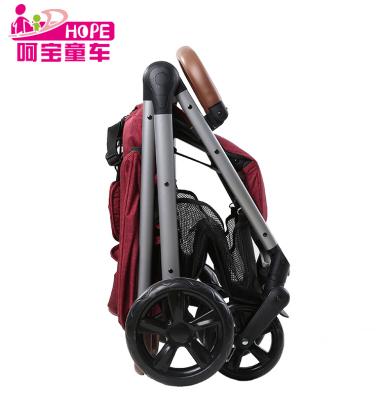 China Portable Easy Folding Baby Stroller Easy Folding Baby Sight Folding Baby Carriage Portable Baby Stroller Car Stroller Baby Carriage High for Travel for sale