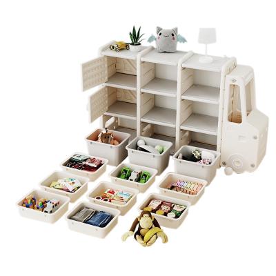 China European Multi-functional Children's Storage, Assembly Car Children's Cabinet Car Shape Toy for sale