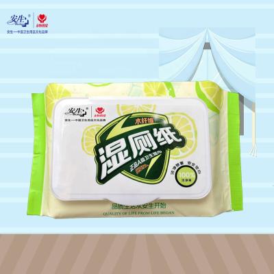 China 30pcs Eco-Friendly Free Of Alcohol And Paraben pH Balance Biodegradable Organic Flushable Toilet Paper Wipes for sale