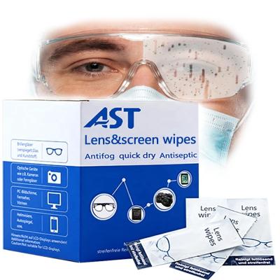 China Individually Packed OEM Screen Glass Cleaning Anti-fog Glass Wipes Glass Cleaning Cloths Screen Cleaning Cloths for sale