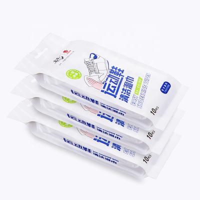 China High Quality Custom Logo Wholesale Shoe Cleaner Cloths Quick Sneaker Shoe Wipes Shoe Cloths for sale