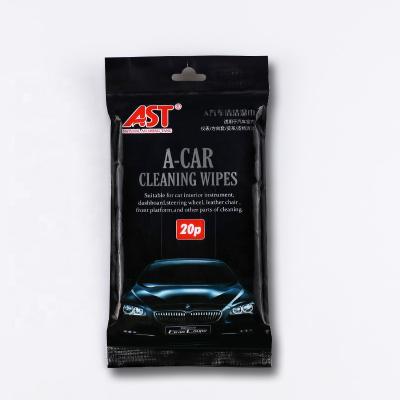 China Portable Auto Wet Car Interior Dashboard Cleaning Wipes for sale