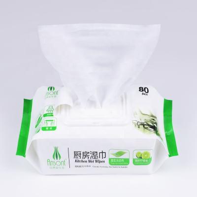 China Kitchen Household Cleaning Disposable Kitchen Dish Cloth Cleaning Wet Cloths Kitchen Nonwoven Cloth for sale