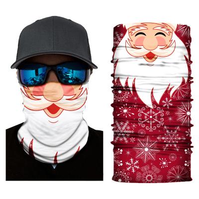 China Christmas Hot Selling Bandana Sunscreen Tube Bandana Seamless Sublimation Neck Cuff Printed for Outdoor for sale