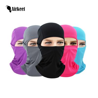 China Wholesale 1 Hole Milk Breathable Silk Polyester Balaclava Solid Ski Mask Designer Ski Mask for sale