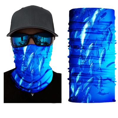 China Popular Promotional Custom Face Bandana Polyester Tube Headwear Cheap Fishing Neck Cuff for sale