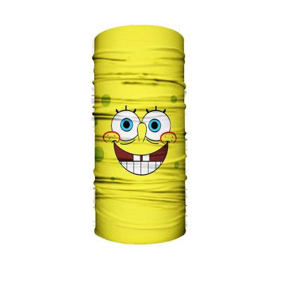 China New Style Customized Outdoor Sports Sunscreen Printing Logo Yellow Sponge Bob Alligator Neck Face Cover Motorcycle for sale