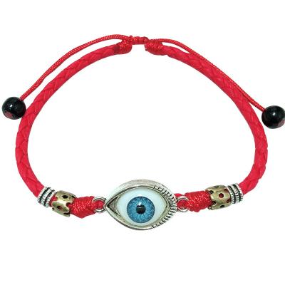 China Factory wholesale fashion personality evil eye men's red rope anklet chain new vintage style evil eye bead men for sale