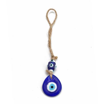 China New Minimalist 2021 Turkish Blue Evil Eye Car/Hanging Amulet Feng Shui Gift Home/Bag Nazar/Phone/Door Ornament/Key Chain for sale