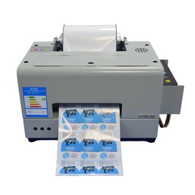 China A4 Color Roll Label Printer Water Based Ink 6 Color Label Printer Adhesive Label Sticker Printing Machine for sale