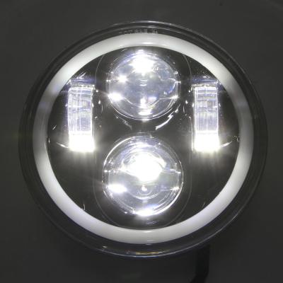 China PC Headlight Assemble For Motorcycle , Motorcycle Round 5.75 Led Headlight for sale