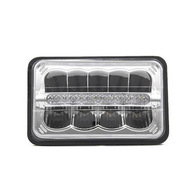 China Aluminum Headlight 4x6 Inch 5x7 Night Rod Light Square Led Headlights For Jeep for sale