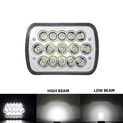 China 5x7 LED Die-Cast Aluminum Housing Headlights Led Rectangular Lights For Car YJ 5x7 Inch Offroad