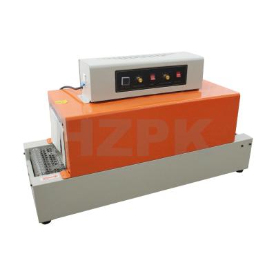 China HZPK BS260 Semi Automatic Food Bottle PVC PP Film Cutting Sleeve Heat Tunnel Shrink Wrapping Wrapping Machine For Food for sale