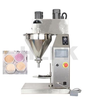 China Semi Automatic Small Table Top Food HZPK Coffee Powder Filling And Bottle Cosmetic Chemical Packing Machine for sale